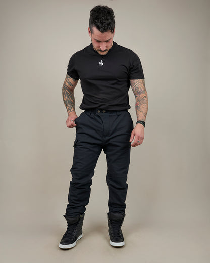 Pilot Black Motorcycle Trousers