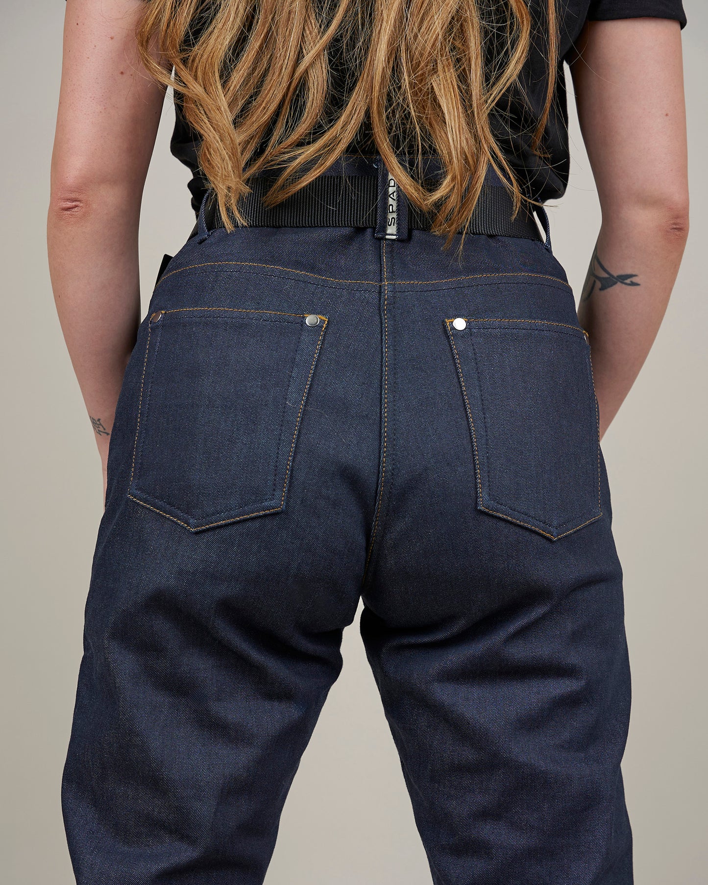 Ronin Ladies Raw Indigo Motorcycle Jeans