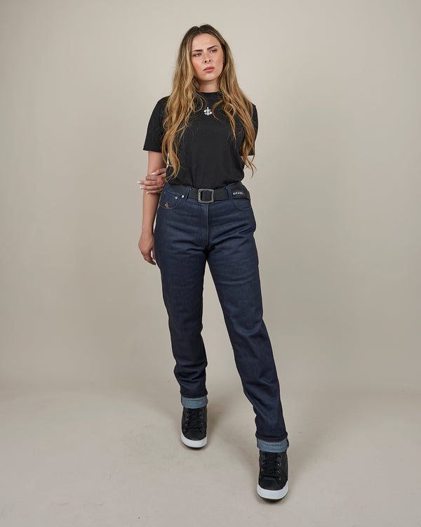 Ronin Ladies Raw Indigo Motorcycle Jeans