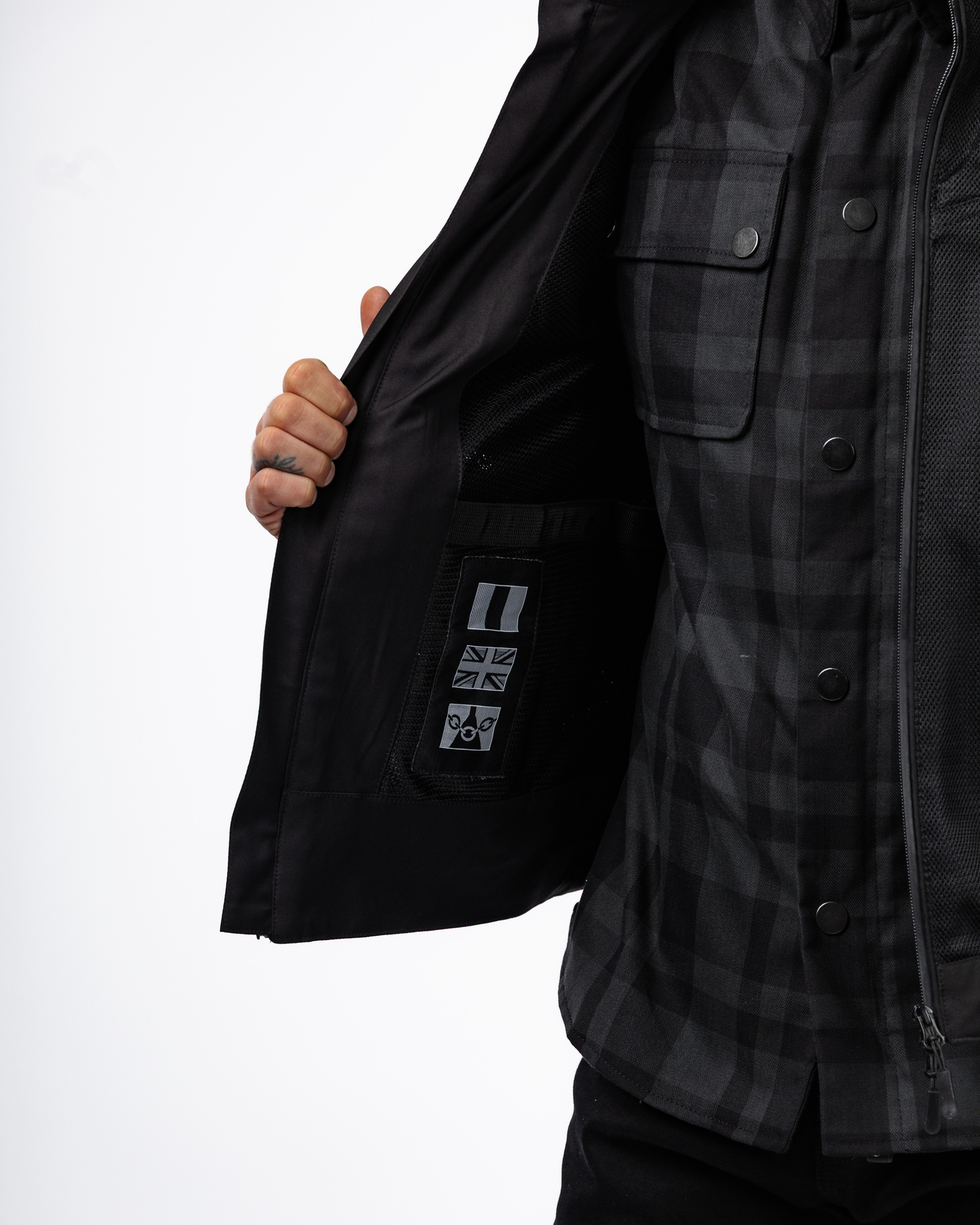 Cafe Air Lightweight Black Motorcycle Jacket