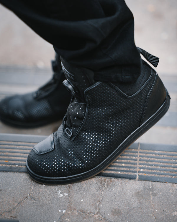 Tachi Black High Top Motorcycle Trainers