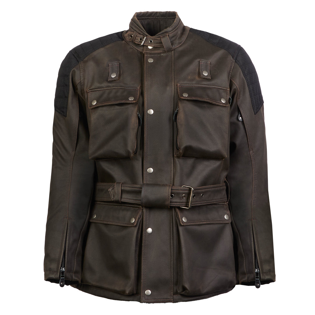 Crossguard Walnut Brown Waterproof Motorcycle Jacket