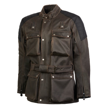 Crossguard Walnut Brown Waterproof Motorcycle Jacket