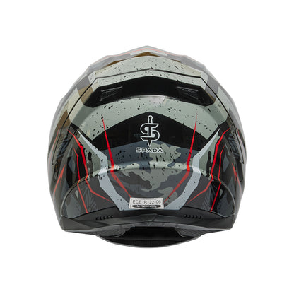 Raiden 2 Meisai Black & Red Full Face Motorcycle Helmet