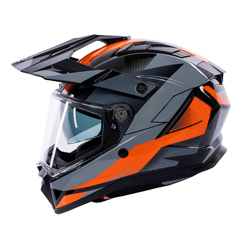 Trailhawk Raptor Orange Full Face Adventure Motorbike Helmet