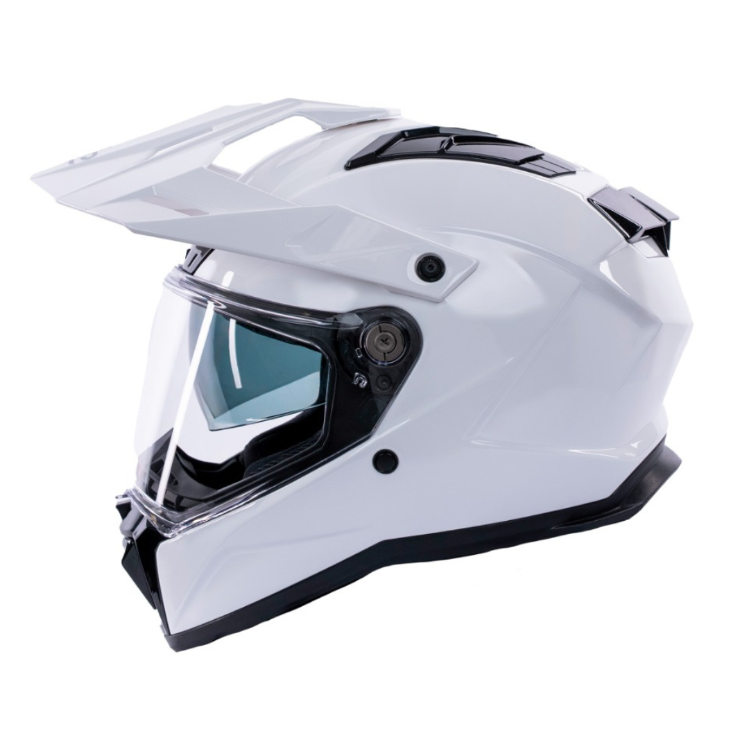 Trailhawk White Full Face Adventure Motorbike Helmet