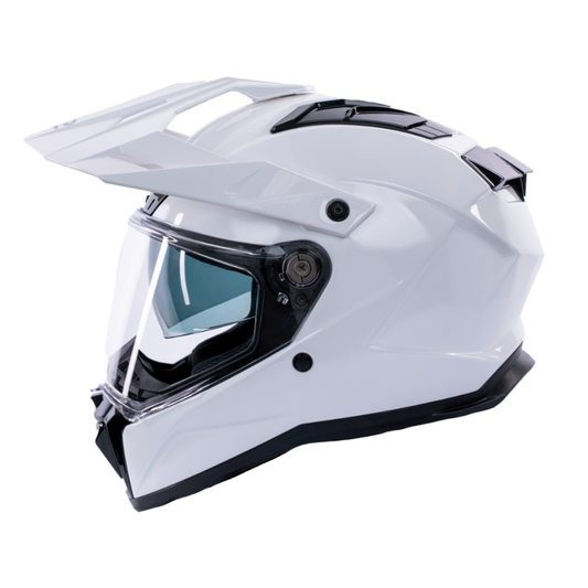 Trailhawk White Full Face Adventure Motorbike Helmet