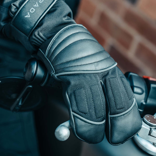 Vulcan Black Waterproof Motorcycle Gloves