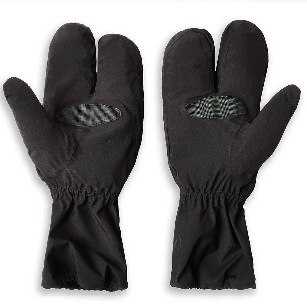 palm of black motorcycle overmitt gloves with claw finger for men