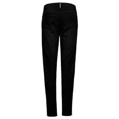 Drifter Ladies Solid Black Motorcycle Jeans