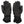 black motorcycle gloves for winter with waterproof membrane and thermal lining