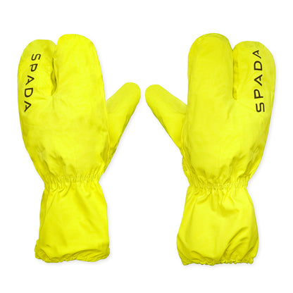 Acqua Shield Yellow Fluorescent Waterproof Motorcycle Overmitts
