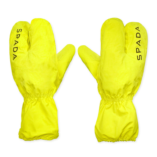 Acqua Shield Yellow Fluorescent Waterproof Motorcycle Overmitts