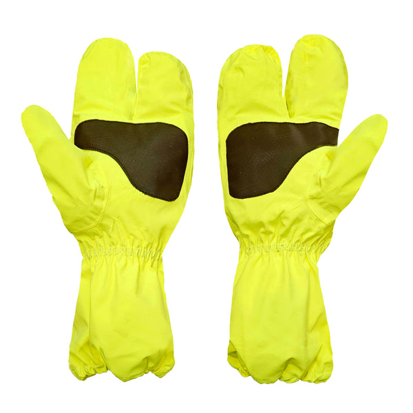 Acqua Shield Yellow Fluorescent Waterproof Motorcycle Overmitts