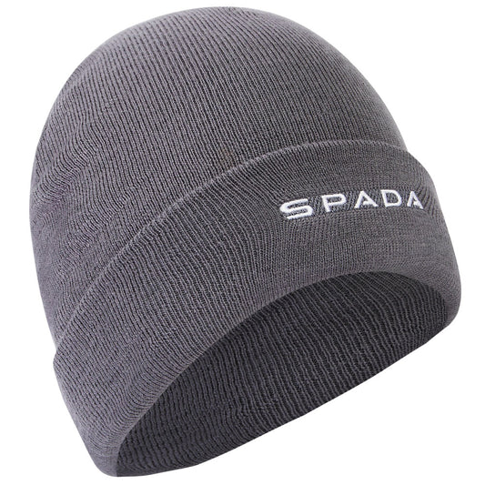 warm grey beanie hat for bikers