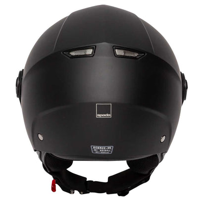 Hellion 06 Matt Black Open Face Motorcycle Helmet