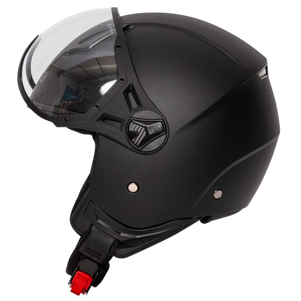 Hellion 06 Matt Black Open Face Motorcycle Helmet