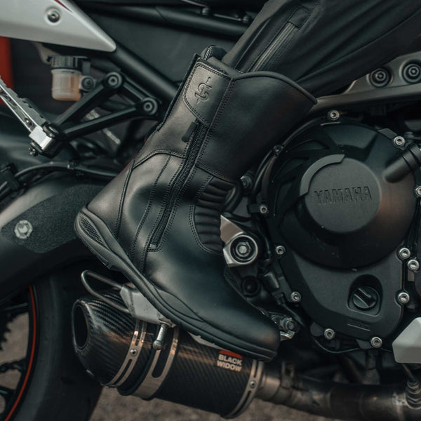 Hurricane 3 Rev.2 Black Waterproof Motorcycle Boots