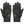 back of classic black leather motorcycle gloves with accordion elastic finger detail for bikers