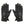 pair of black leather motorcycle gloves for women