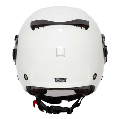 Lycan 06 White Open Face Motorcycle Helmet