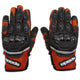 MX-Air Black & Orange Textile Motorcycle Gloves