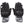 black and white nylon motorcycle gloves with white stitching and moulded carbon knuckles
