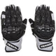 MX-Air Black & White Textile Motorcycle Gloves