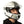 side view of biker wearing black white and grey helmet