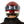 back of red and blue motorobike helmet