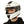 side view of white motorbike helmet for men with black details