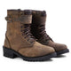 Piston Ladies Brown Leather Motorcycle Boots