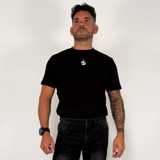 360 view video of spada black t-shirt for men and women