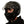 side of black gloss full face motorbike helmet