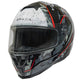 Raiden 2 Meisai Black & Red Full Face Motorcycle Helmet