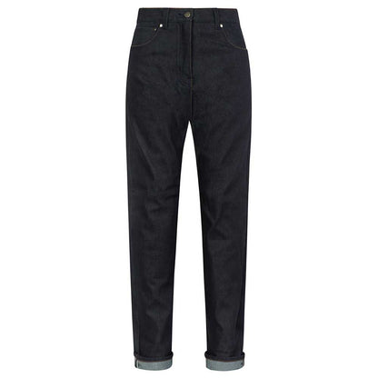front of raw denim jeans for women