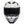 front of white red and black full face motorbike helmet with drop down visor