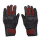 Bennett Ladies Black & Red Leather Motorcycle Gloves