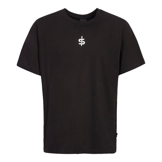 black spada tshirt with white logo