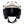 front of white open face motorbike helmet for men and women with tinted visor