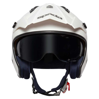 Rock 06 White Open Face Motorcycle Helmet
