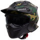 Storm 06 Green Camo Open Face Motorcycle Helmet