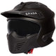 Storm 06 Matt Black Open Face Motorcycle Helmet