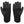back of black leather motorcycle gloves waterproof with suede palm