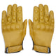 Wyatt Tan Leather Motorcycle Gloves