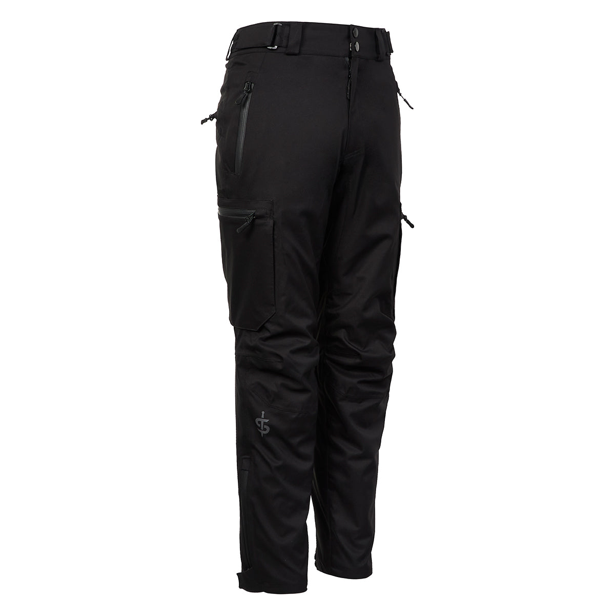 Duel Cargo Short Leg Motorcycle Trousers - Black