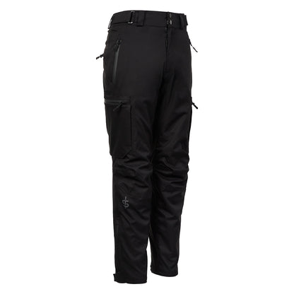 Duel Cargo Short Leg Motorcycle Trousers - Black