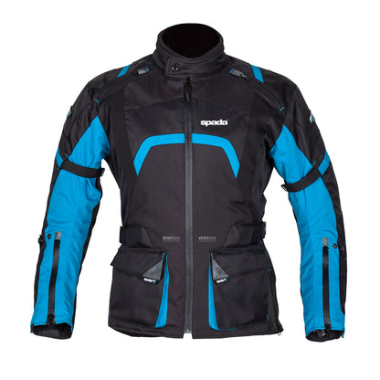 Base Black & Blue Textile Motorcycle Jacket - S