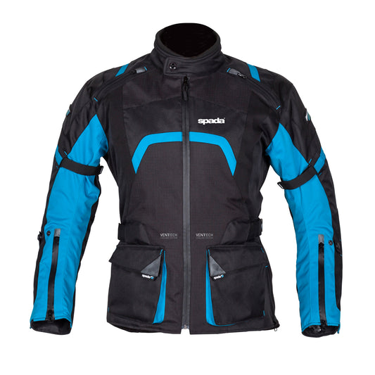 Base Black & Blue Textile Motorcycle Jacket - S