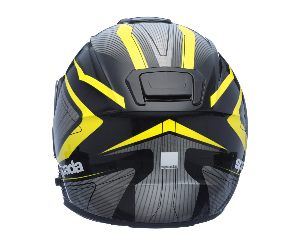SP16 Monarch Black & Yellow Full Face Motorcycle Helmet - XS